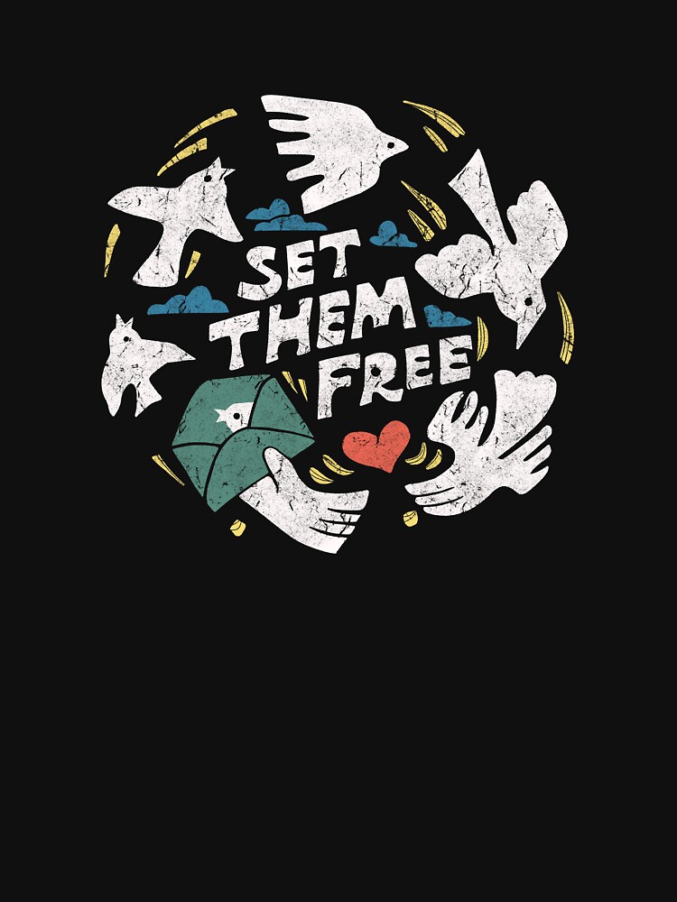 Thumbnail 7 of 7, Active T-Shirt, Set Them Free designed and sold by skitchism.