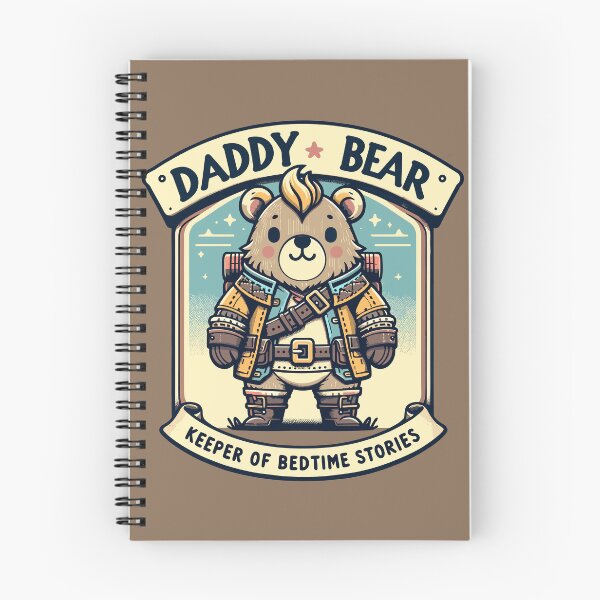 Item preview, Daddu Bear - Keeper of Bedtime Stories - Papa Bear - Gift for Dad designed and sold by InkCraftHouse.