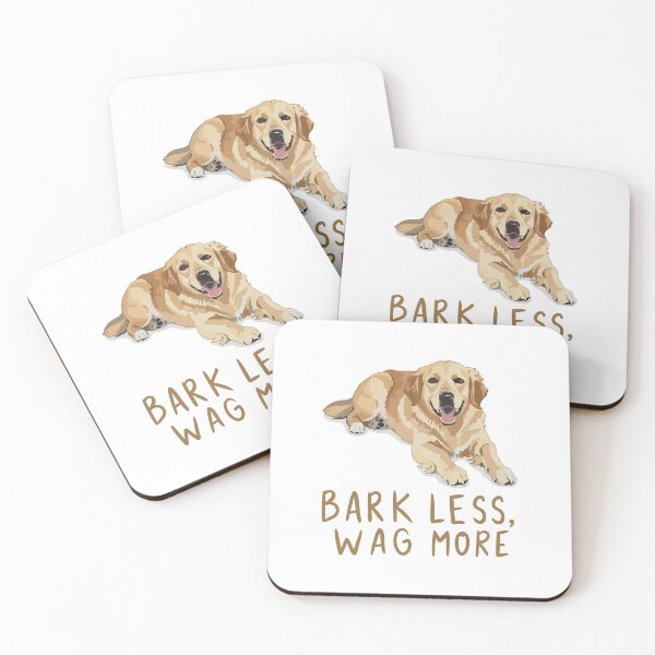 Item preview, Bark Less, Wag More designed and sold by IconicFriends.