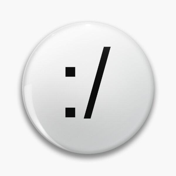 Item preview, Emoticon ":/" black designed and sold by Daikon.