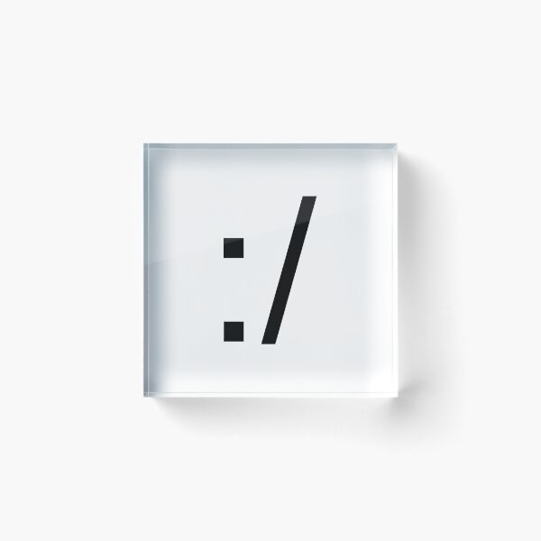 Item preview, Emoticon ":/" black designed and sold by Daikon.