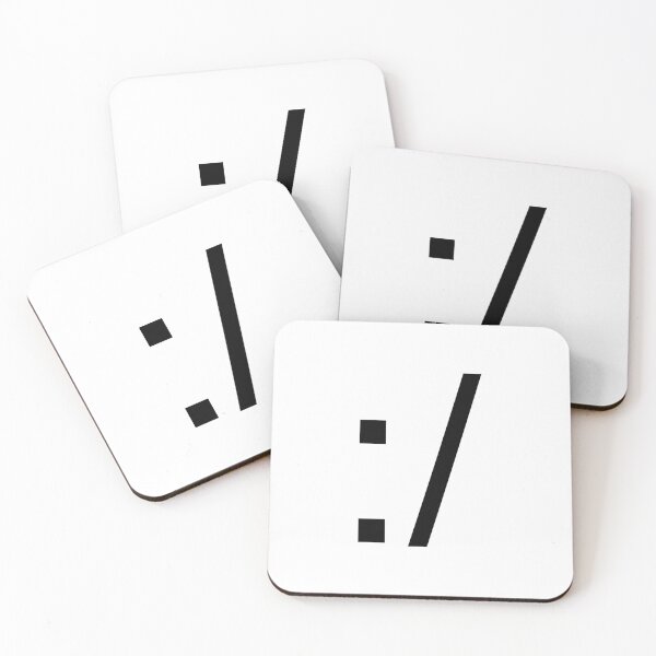 Item preview, Emoticon ":/" black designed and sold by Daikon.
