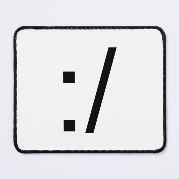 Item preview, Emoticon ":/" black designed and sold by Daikon.