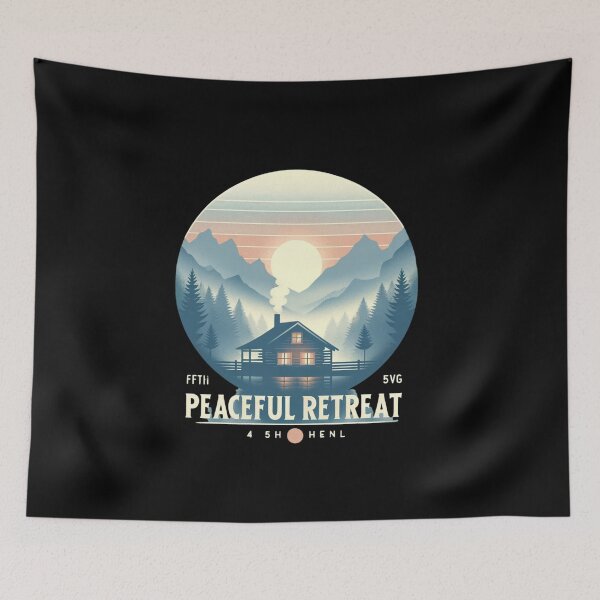 Item preview, Dawn at the Mountain Cabin designed and sold by ChromaticBlend.