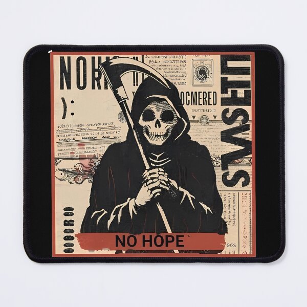 Item preview, Ghost reaper no hope news paper style  designed and sold by Ahmedhazem12.