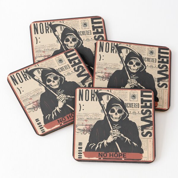 Item preview, Ghost reaper no hope news paper style  designed and sold by Ahmedhazem12.