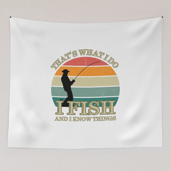 Item preview, That's What I Do - Vintage Fishing designed and sold by CodedCraftsShop.