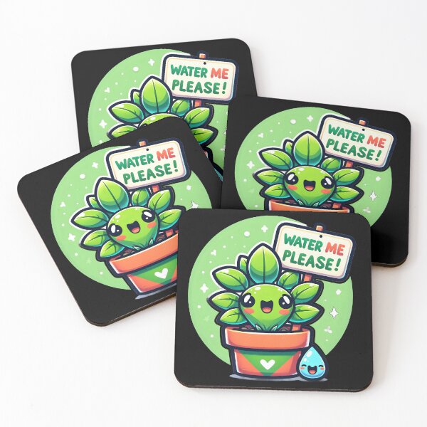Item preview, Cheerful Plant Water Reminder Cute And Funny Gifts designed and sold by BadhbhLoot.