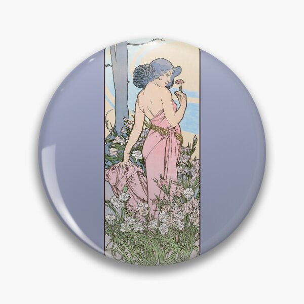 Artikelvorschau, Die Blumen – Iris, von Alphonse Mucha. HOCHAUFLÖSEND entworfen und verkauft von MINDTHECHERRY.