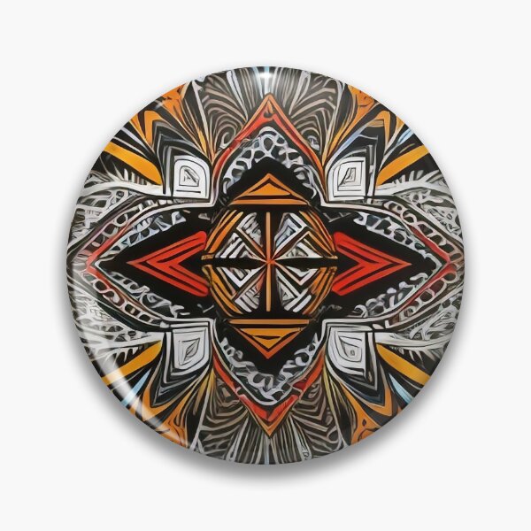 Item preview, Máscara de diseño de patrón tribal designed and sold by operossa.