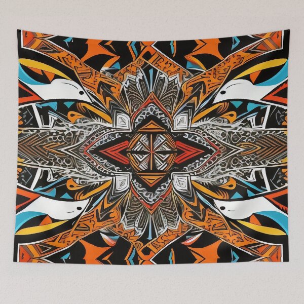 Item preview, Tribal pattern design mask designed and sold by operossa.
