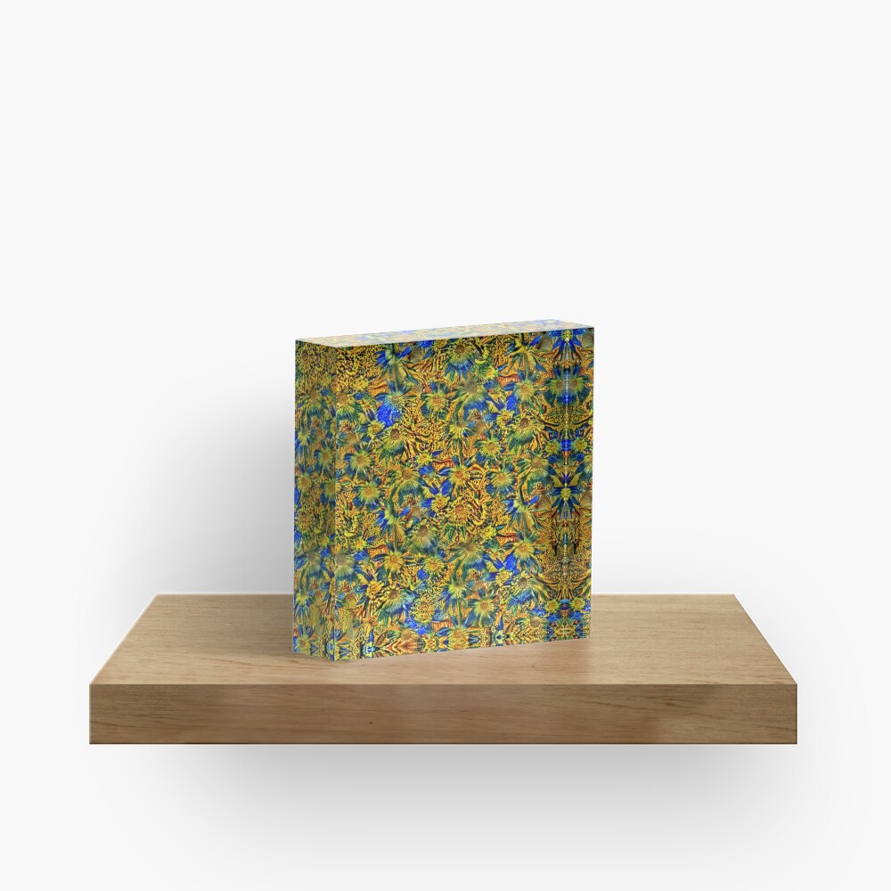 Flowers Acrylic Block
