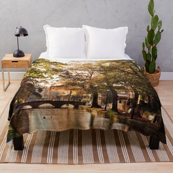 Item preview, Bourton on the Water Autumn Trees Cotswolds designed and sold by AndyEvansPhotos.