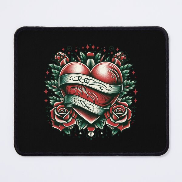 Item preview, "Sacred Heart Traditional Tattoo" designed and sold by ChromaticBlend.