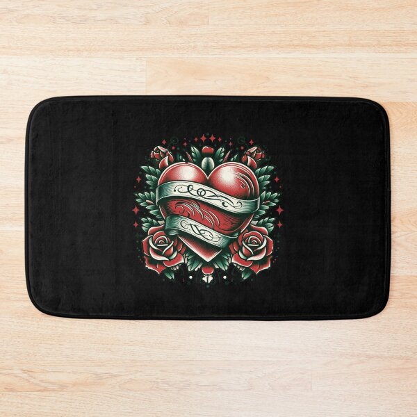 Item preview, "Sacred Heart Traditional Tattoo" designed and sold by ChromaticBlend.