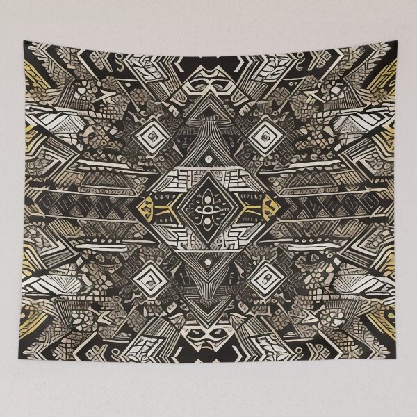 Item preview, Tribal pattern design temple designed and sold by operossa.