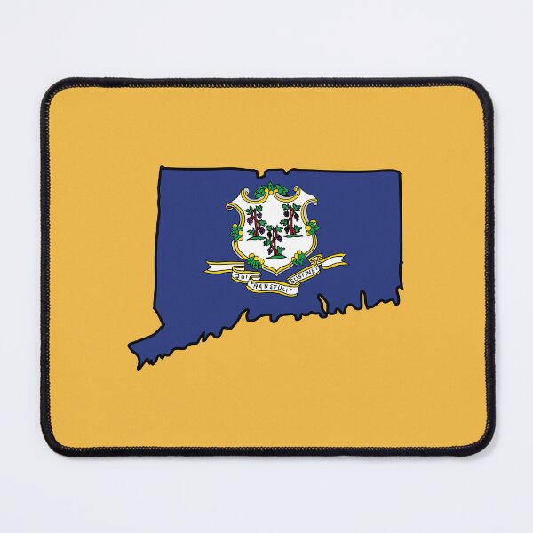 Item preview, Connecticut state shape flag designed and sold by Rachael Taylor.