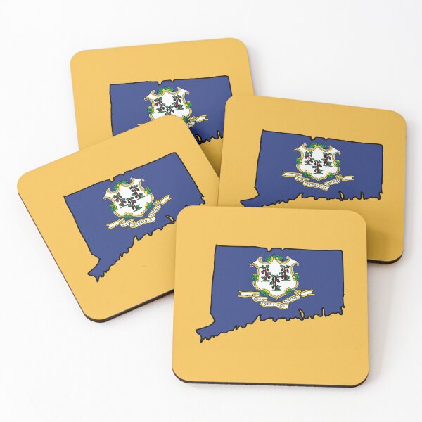 Item preview, Connecticut state shape flag designed and sold by Rachael Taylor.