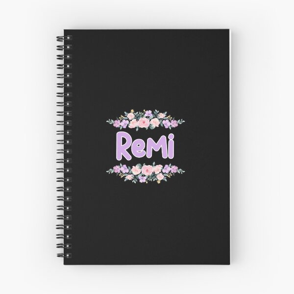 Item preview, Purple Flower Remi Name Label (Black) designed and sold by NormadWorld.