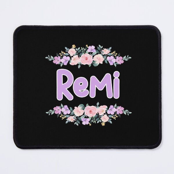 Item preview, Purple Flower Remi Name Label (Black) designed and sold by NormadWorld.