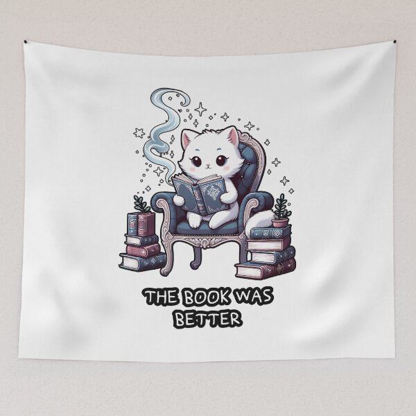 Item preview, Literary Cat Connoisseur designed and sold by RuyaFab.