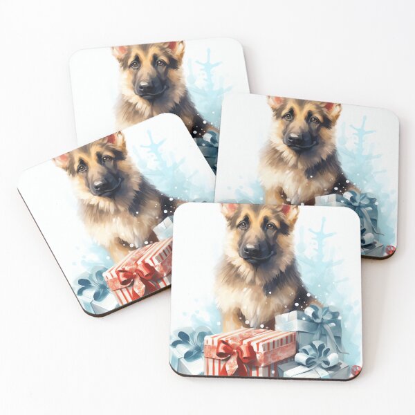 Item preview, Christmas Puppy Guard designed and sold by cute-animals99.