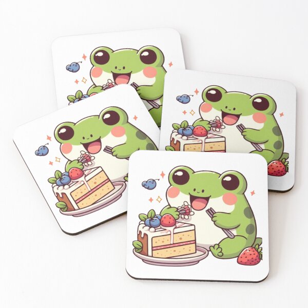 Item preview, Frog eating cake designed and sold by Kenji11.