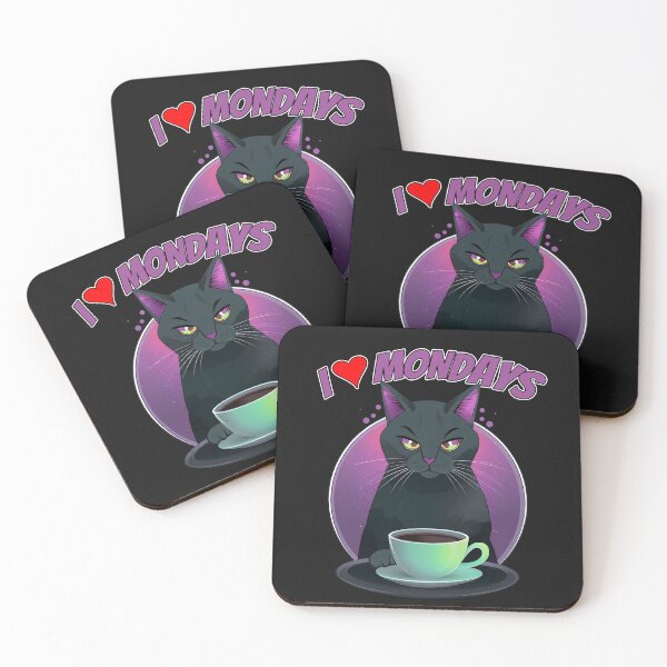 Item preview, i love hate mondays cat designed and sold by T-paw.