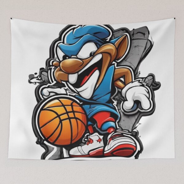Item preview, Basketball Bad Cartoon Character  designed and sold by HarmonyGuitars.