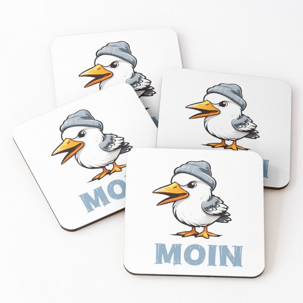Item preview, Friendly Low German with a seagull designed and sold by FrechZeug.