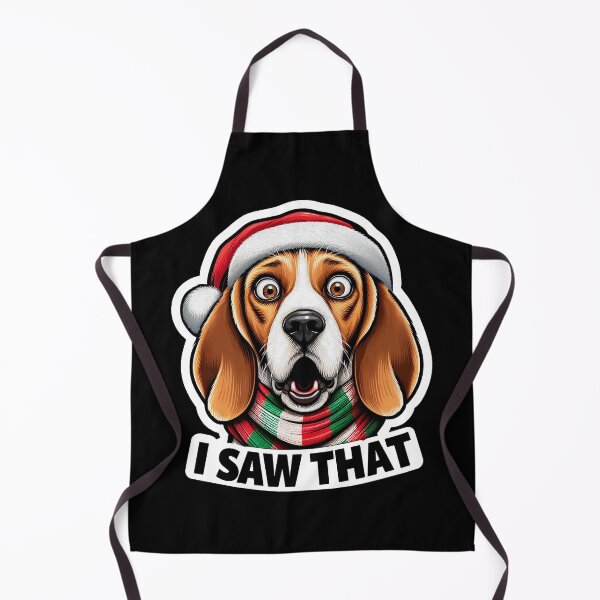 Item preview, I Saw That meme Beagle Dog Happy Holidays Christmas Hat designed and sold by plushism.