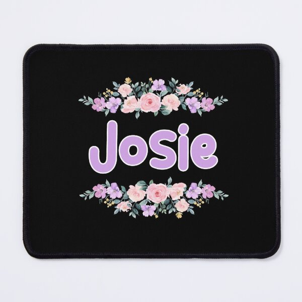 Item preview, Purple Flower Josie Name Label (Black) designed and sold by NormadWorld.