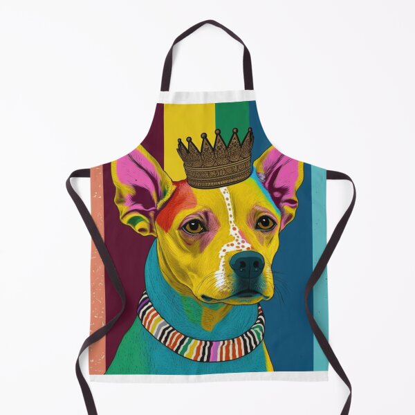 Item preview, Regal Canine Majesty: Pop Art Dog with Crown designed and sold by luxePprints.