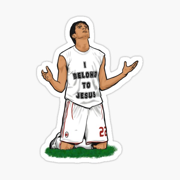 Item preview, Ricardo Kaka's Iconic 'I Belong to Jesus' Moment | AC Milan vs Liverpool 2007 Champions League Final Art Print designed and sold by samukusam.
