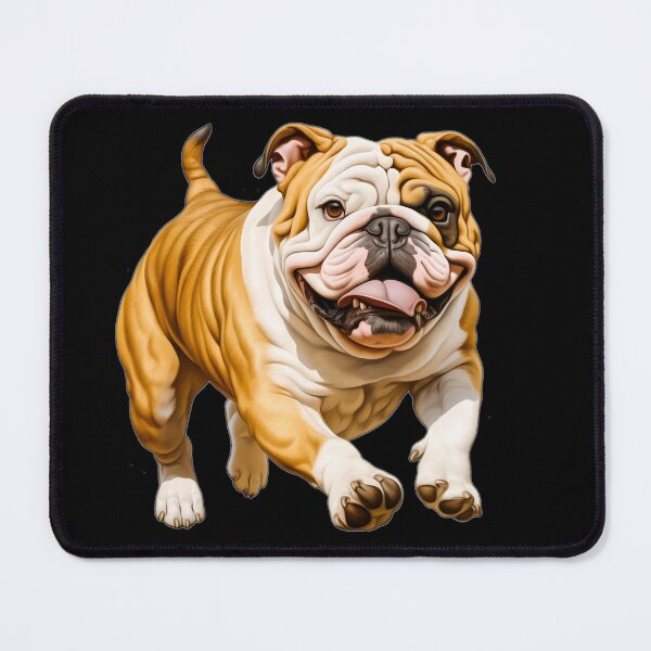 Item preview, Brown American bulldog breed running cute illustration designed and sold by NBSStore.