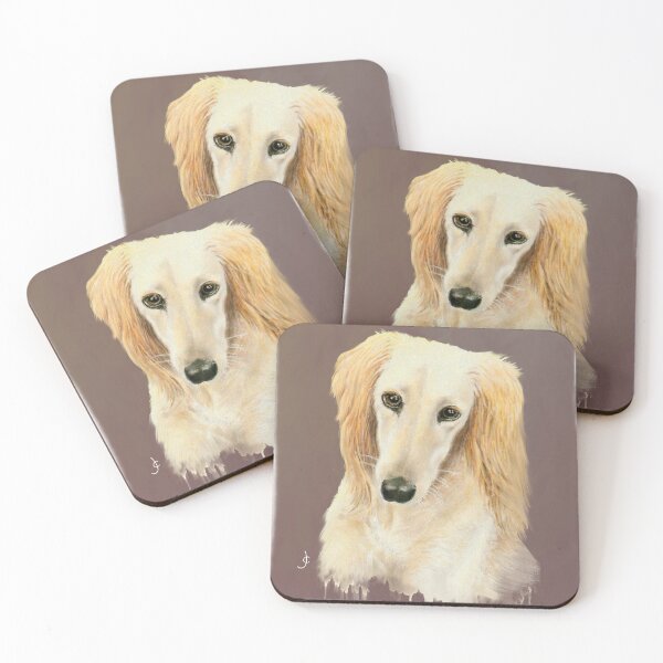 Item preview, Saluki mixed media digital painting designed and sold by JayTCee.