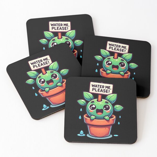 Item preview, Plant Water Reminder Cheerful Plant Buddy Cute And Funny Gifts designed and sold by BadhbhLoot.