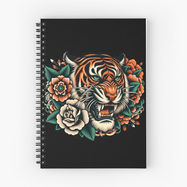 Item preview, Tiger's Roar Amidst Floral Majesty designed and sold by ChromaticBlend.