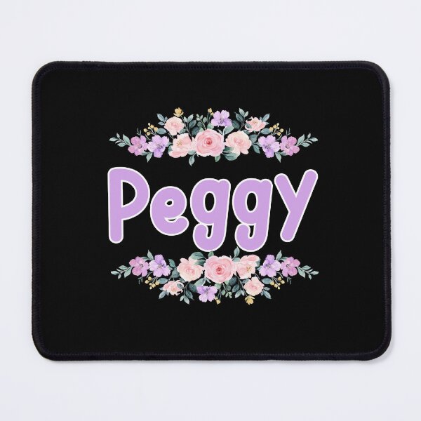 Item preview, Purple Flower Peggy Name Label (Black) designed and sold by NormadWorld.