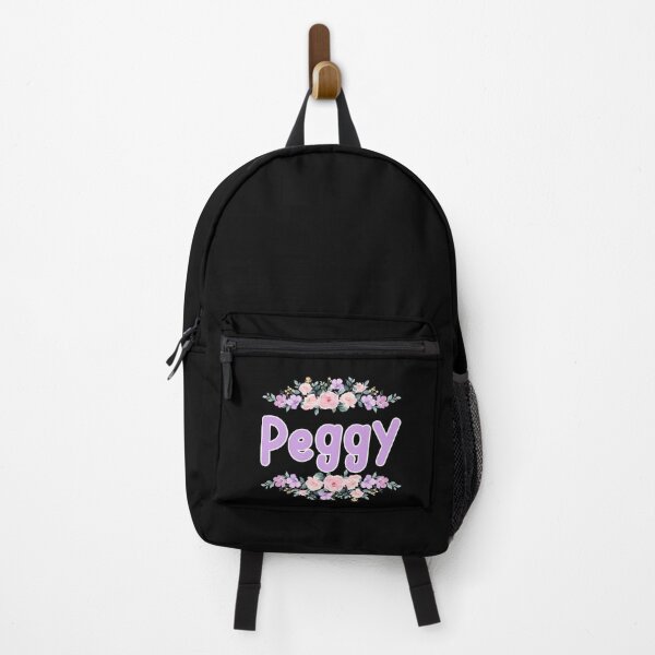 Item preview, Purple Flower Peggy Name Label (Black) designed and sold by NormadWorld.