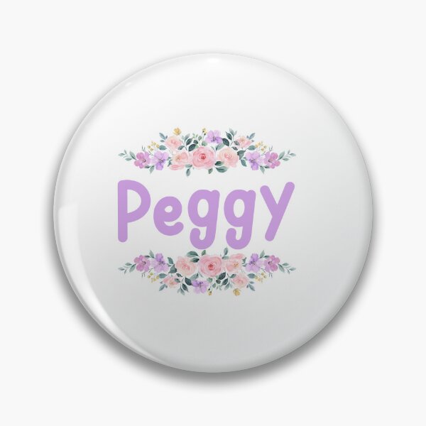 Item preview, Purple Flower Peggy Name Label designed and sold by NormadWorld.