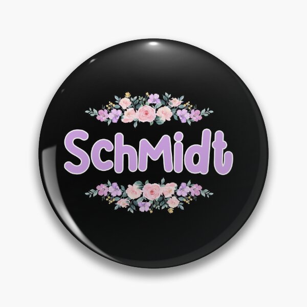 Item preview, Purple Flower Schmidt Name Label (Black) designed and sold by NormadWorld.