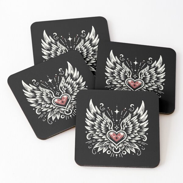 Item preview, Winged Heart Emblem designed and sold by ChromaticBlend.