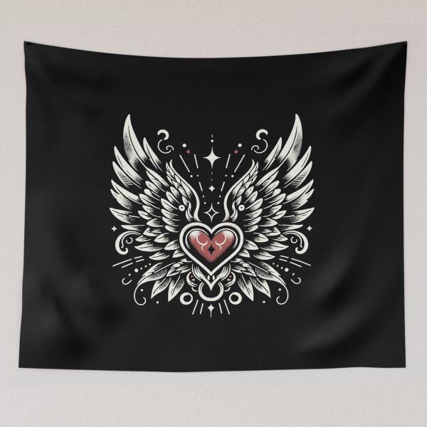 Item preview, Winged Heart Emblem designed and sold by ChromaticBlend.