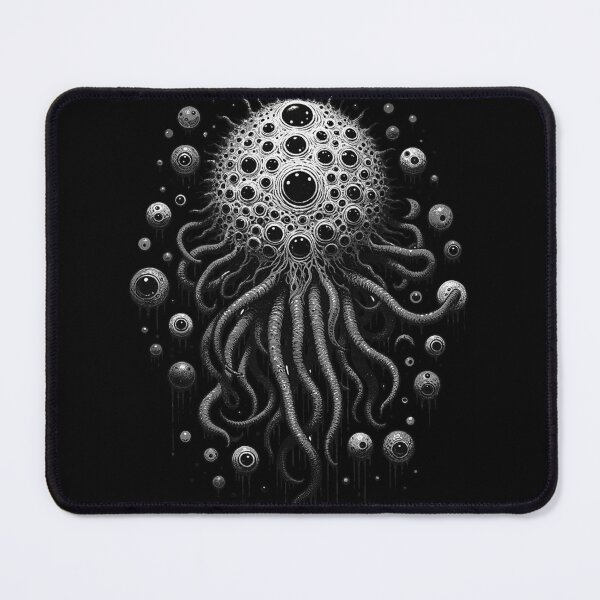 Item preview, Cosmic horror eye monster BW designed and sold by Grav1n.