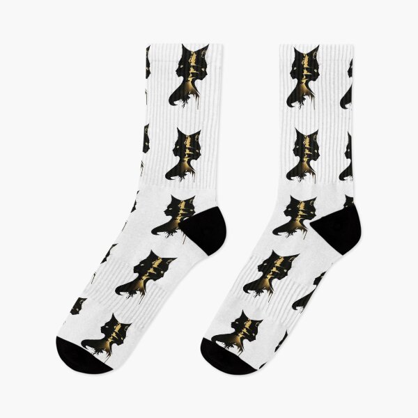 Item preview, Double exposure of savannah and golden black cats designed and sold by BlueGoldArt.