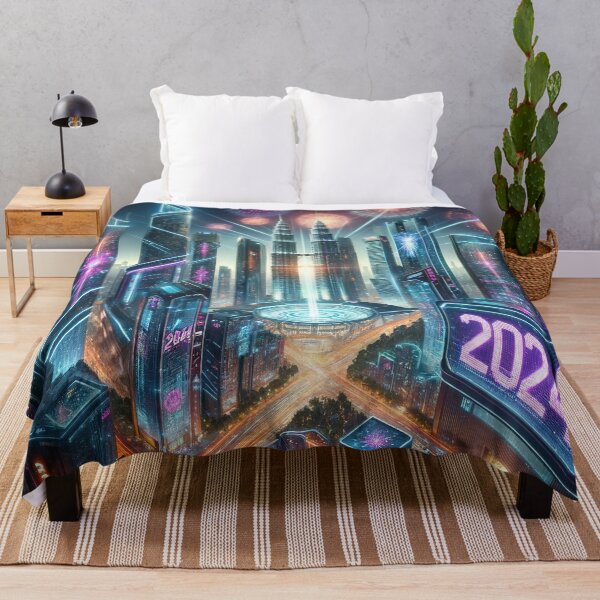 Item preview, Futuristic Festivities: High-Tech New Year 2024 designed and sold by FIYARO.