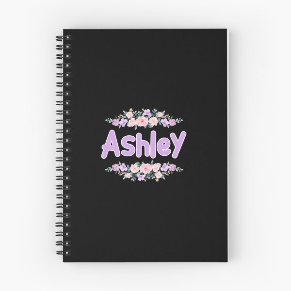 Item preview, Purple Flower Ashley Name Label (Black) designed and sold by NormadWorld.