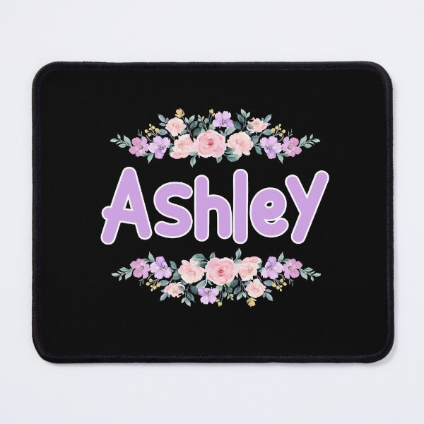 Item preview, Purple Flower Ashley Name Label (Black) designed and sold by NormadWorld.