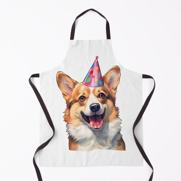 Item preview, Happy corgi in Birthday cone designed and sold by AngelinaBezm.